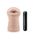 Nicole Vibrating Male Stroker in Beige Ultra-Soft Material > Sex Toys For Men > Masturbators > Vibrating