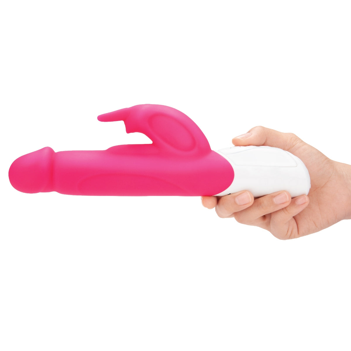 Rabbit Essentials Realistic Throbbing Shaft (Hot Pink) – Rabbit Vibrator > Vibrators > Ladies > Rabbit