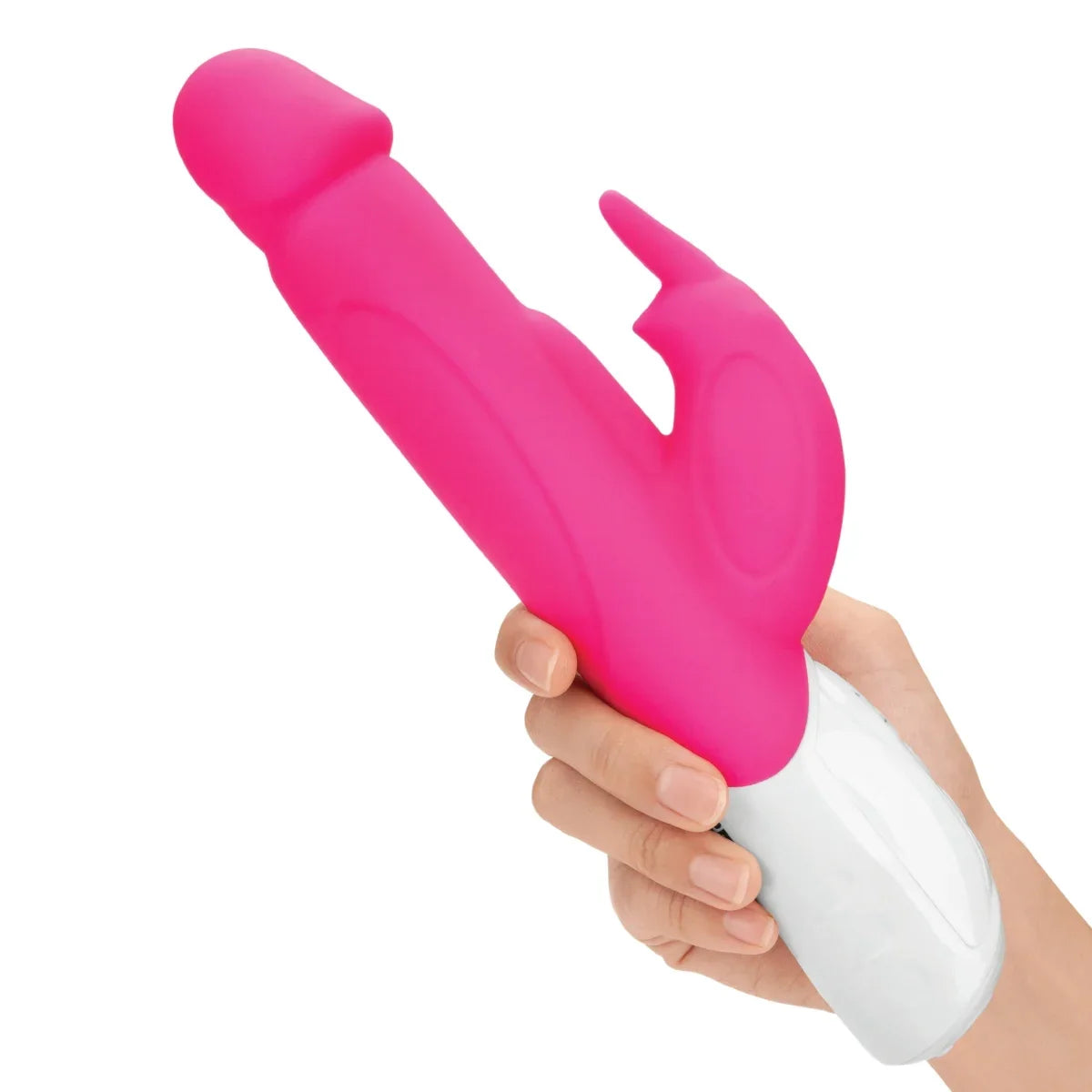 Rabbit Essentials Realistic Throbbing Shaft (Hot Pink) – Rabbit Vibrator > Vibrators > Ladies > Rabbit