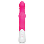 Rabbit Essentials Pleasure Beads Rabbit Vibrator in Hot Pink with Battery and Body-Safe Silicone > Vibrators > Ladies > Rabbit Multi