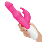 Rabbit Essentials Pleasure Beads Rabbit Vibrator in Hot Pink with Battery and Body-Safe Silicone > Vibrators > Ladies > Rabbit Multi