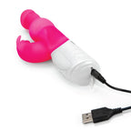 Rabbit Essentials Pleasure Beads Rabbit Vibrator in Hot Pink with Battery and Body-Safe Silicone > Vibrators > Ladies > Rabbit Multi
