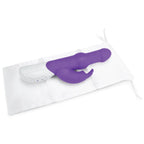Rabbit Essentials Pleasure Beads Rabbit Vibrator with Satin Storage Bag