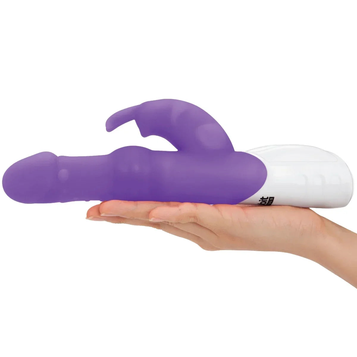 Rabbit Essentials Pleasure Beads Rabbit Vibrator with Satin Storage Bag