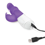 Rabbit Essentials Pleasure Beads Rabbit Vibrator with Satin Storage Bag