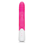 Rabbit Essentials Double Penetration Rabbit Vibrator with Rotating Beads – Rechargeable Silicone > Vibrators > Ladies > Rabbit Multi