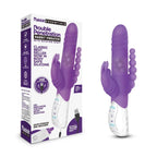 Rabbit Essentials Double Penetration Rabbit Vibrator with Rotating Beads – Rechargeable Silicone > Vibrators > Ladies > Rabbit Multi