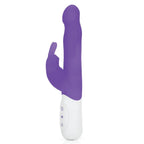 Rabbit Essentials Slim Shaft Rabbit Vibrator – Body-Safe Silicone, Rechargeable Purple > Vibrators > Ladies > Rabbit Multi