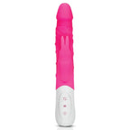 Rabbit Essentials Slim Double Penetration Rabbit Vibrator with Rotating Beads Silicone Pink > Vibrators > Ladies > Rabbit Multi