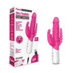 Rabbit Essentials Slim Double Penetration Rabbit Vibrator with Rotating Beads Silicone Pink > Vibrators > Ladies > Rabbit Multi