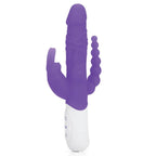 Rabbit Essentials Slim Double Penetration Rabbit Vibrator - Purple