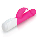 Rabbit Essentials Thrusting Rabbit Vibrator in Hot Pink with Enlarged G-Spot Tip and Charging > Vibrators > Ladies > Rabbit Multi