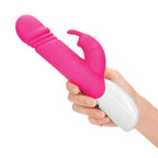 Rabbit Essentials Thrusting Rabbit Vibrator in Hot Pink with Enlarged G-Spot Tip and Charging > Vibrators > Ladies > Rabbit Multi