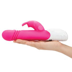 Rabbit Essentials Thrusting Rabbit Vibrator in Hot Pink with Enlarged G-Spot Tip and Charging > Vibrators > Ladies > Rabbit Multi
