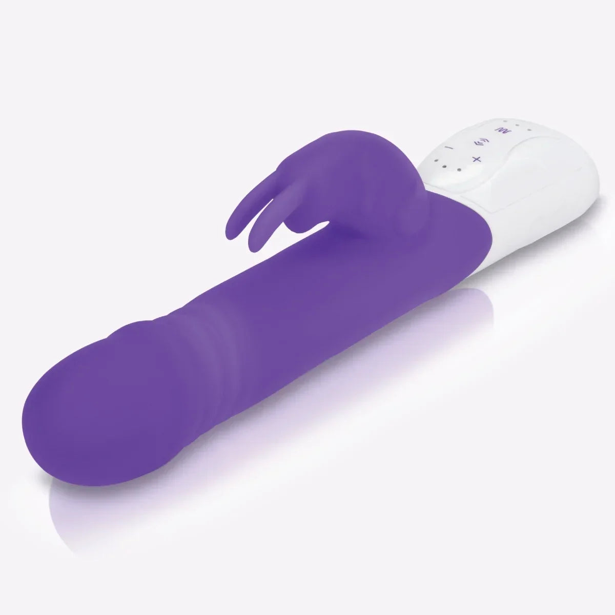 Rabbit Essentials Thrusting Rabbit Vibrator - Purple