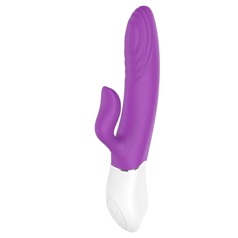 Lighter Thrusting Rabbit Vibrator Purple 8 Inch Length VIBRATORS-RABBIT-MULTI