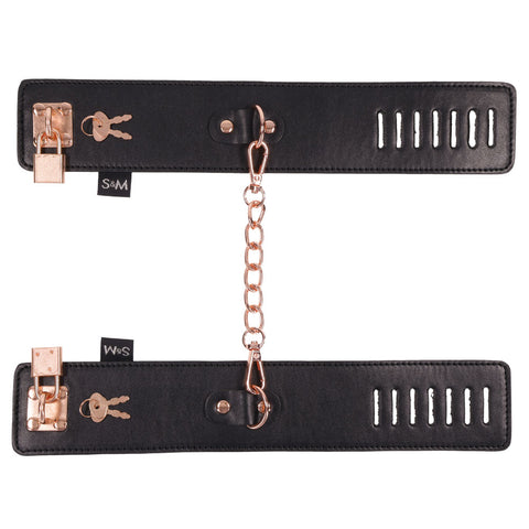 Sex & Mischief Brat Locking Cuffs - Rose Gold Hand Cuffs > Bondage Gear > Restraints
