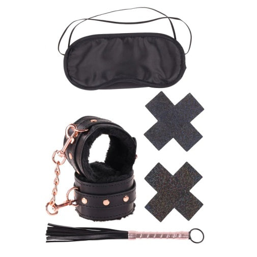 Sex & Mischief Brat Kit – Wrist Restraints and Flogger Kit > Bondage Gear > Restraints