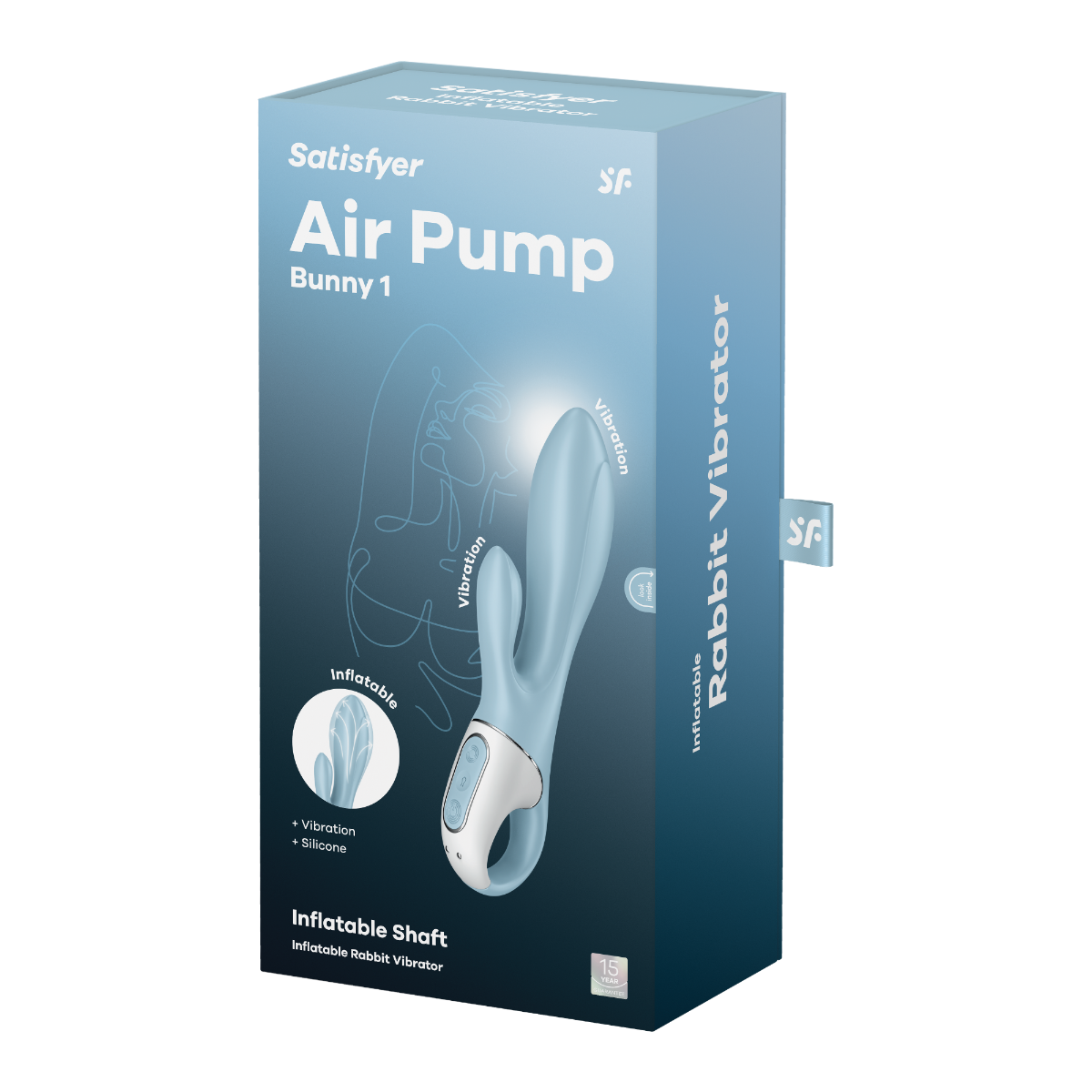 Satisfyer Air Pump Bunny 1 – USB Rechargeable Inflatable 8 Inch Rabbit Vibrator > Vibrators > Ladies > Rabbit