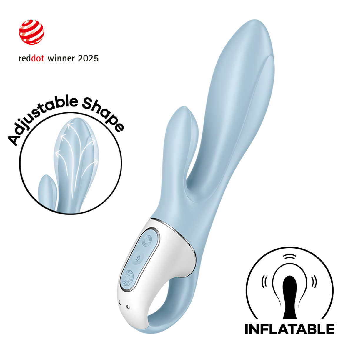 Satisfyer Air Pump Bunny 1 - Inflatable Rabbit Vibrator 8 Inch > Vibrators > Ladies > Rabbit
