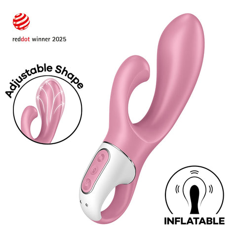Satisfyer Air Pump Bunny 2 Pink Inflatable Vibrator 15mm > Vibrators > Ladies > Rabbit Multi