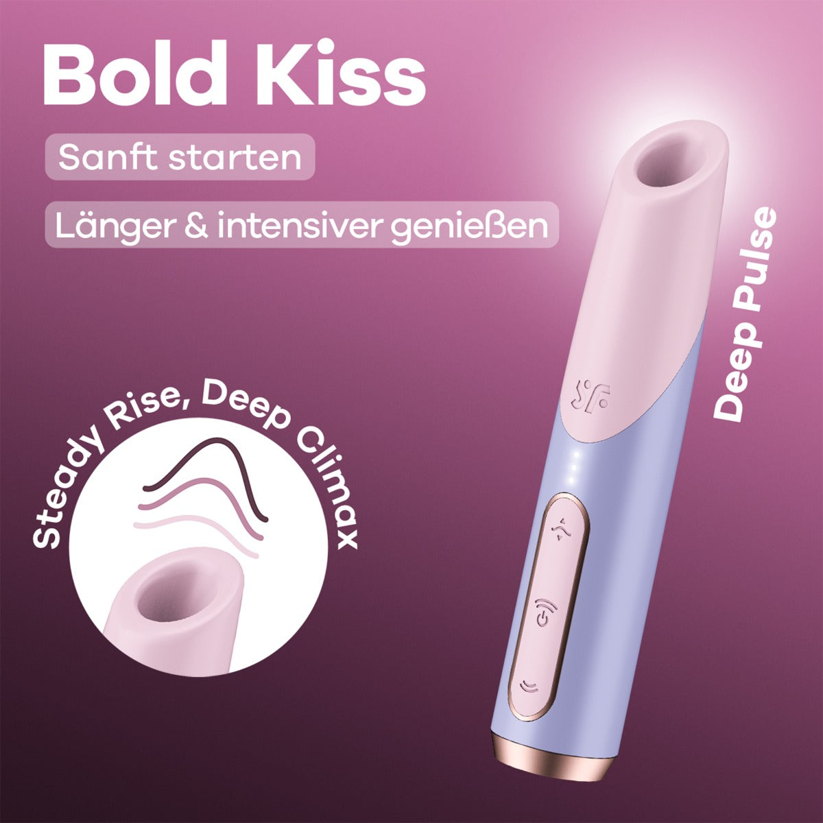 Satisfyer Bold Kiss Travel-Sized Clitoral Massager > Vibrators > Mini Vibrators