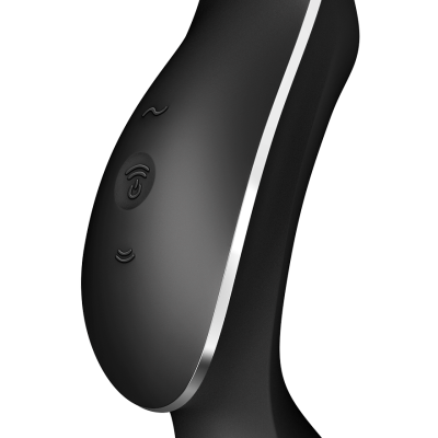 Satisfyer Curvy Trinity 2 Insertable Air Pulse Vibrator in Black > Vibrators > Unconventional