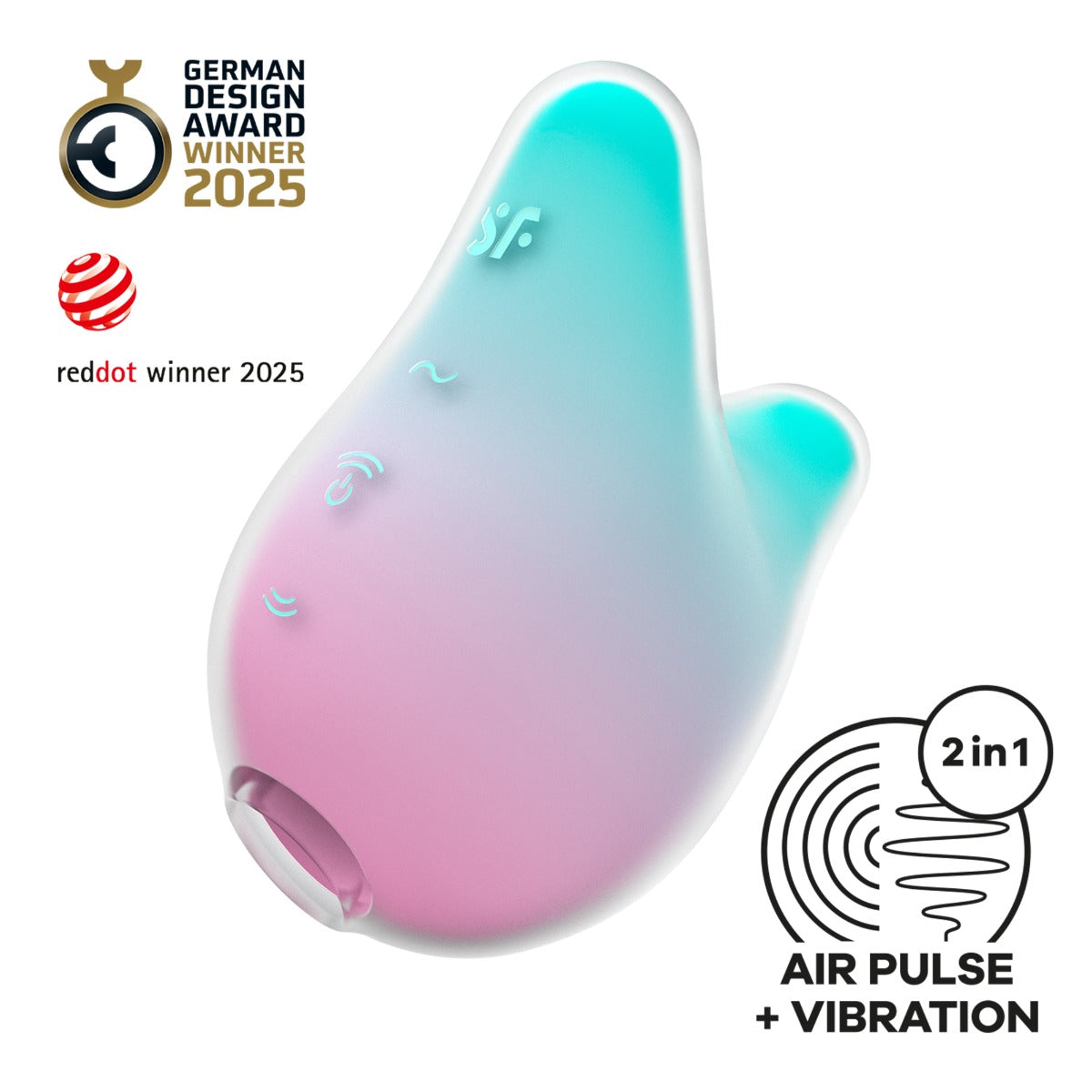 Satisfyer Mermaid Vibes USB Rechargeable Air Pulse Stimulator Silicone Clitoral Vibrator > Sex Toys For Ladies > Air Pulsation