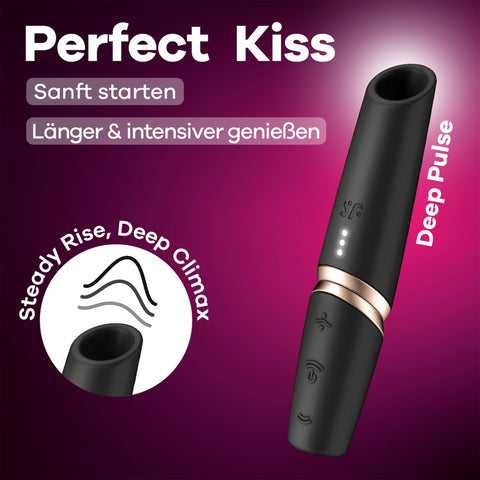Satisfyer Perfect Kiss Mini Clitoral Massager Travel Size > Sex Toys For Ladies > Air Pulsation