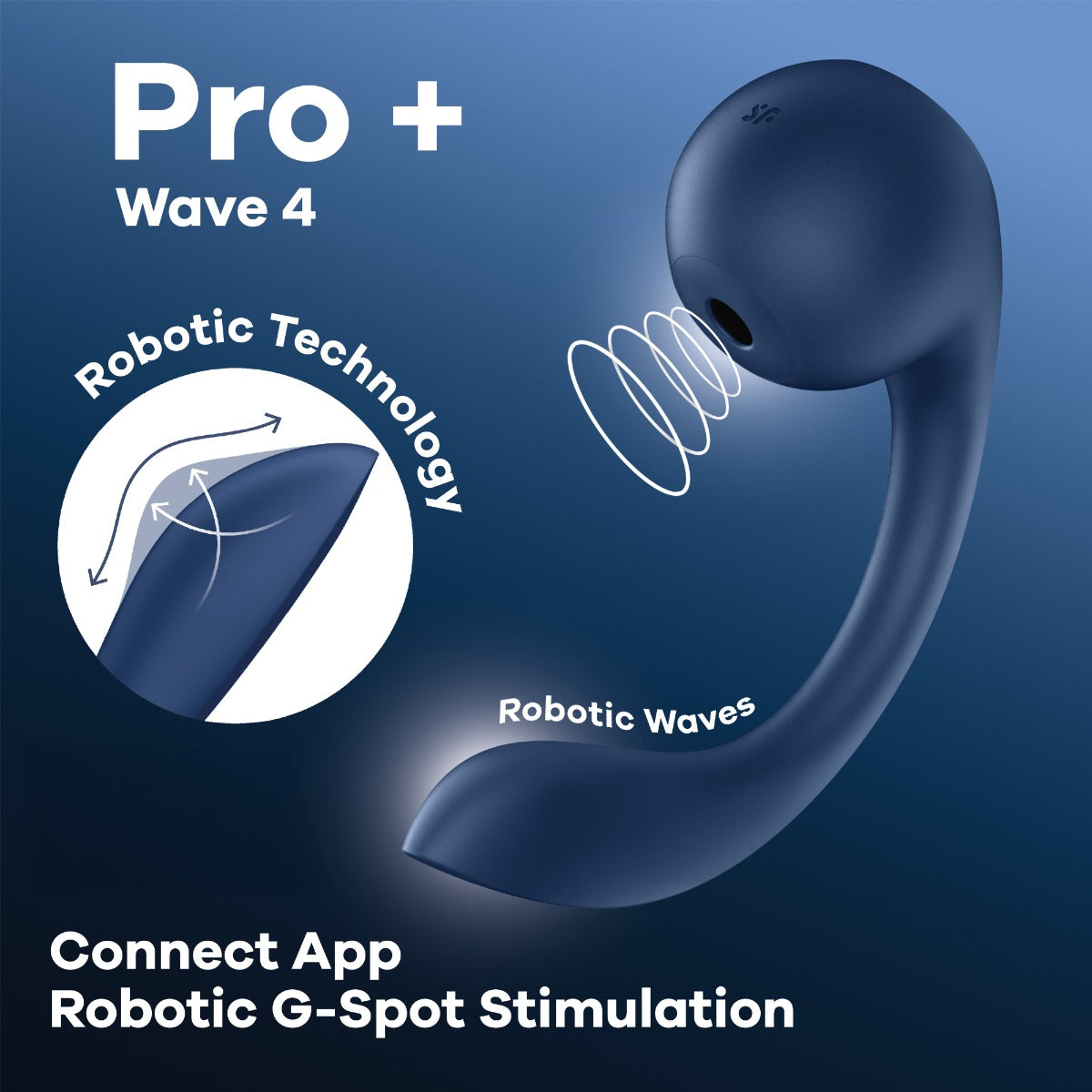 Satisfyer Pro+ Wave 4 – Rechargeable Insertable Air Pulse Vibrator with 12 Programs > Sex Toys For Ladies > Air Pulsation