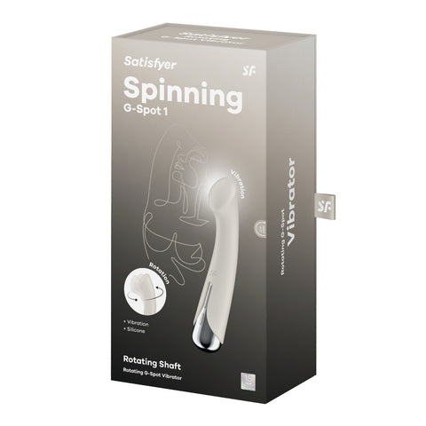 Satisfyer Spinning G-Spot 1 (Beige) – Waterproof G-Spot Vibrator > Sex Toys For Ladies > G-Spot Vibrators