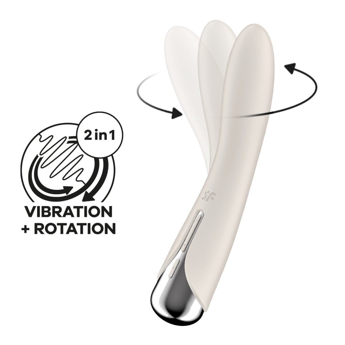 Satisfyer Spinning Vibe 1 (Beige) – G-Spot Vibrator > Vibrators > Standard Vibrators