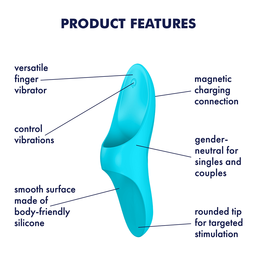 Satisfyer Teaser Finger Vibe – Rechargeable Silicone Finger Vibrator > Vibrators > Finger Vibrators