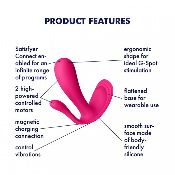 Satisfyer Top Secret Wearable Vibrator in Pink > Sex Toys For Ladies > Panty Vibes