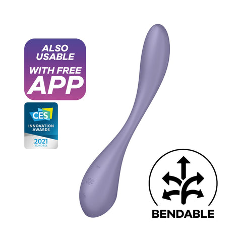 Satisfyer G-Spot Flex 5+ Lilac Vibrator with App Control > Sex Toys For Ladies > G-Spot Vibrators