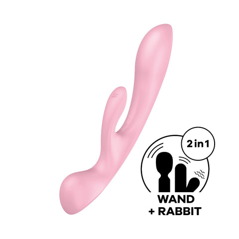 Satisfyer Triple Oh Luxury Versatile Rechargeable Vibrator > Vibrators > Ladies > Rabbit
