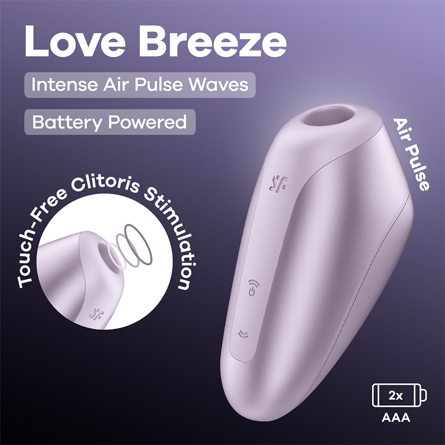 Satisfyer Love Breeze – Cordless Air Pulse Portable Vibrator > Sex Toys For Ladies > Air Pulsation
