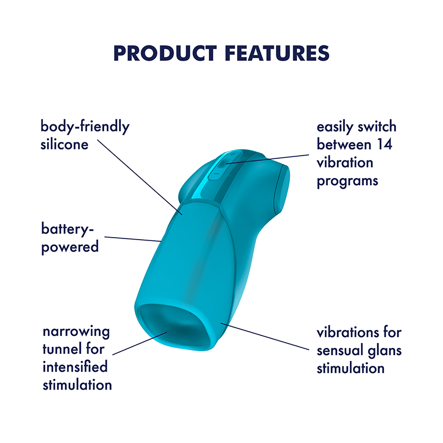 Satisfyer Men Heat Vibration – Heating Vibration Masturbator > Sex Toys For Men > Masturbators > Vibrating