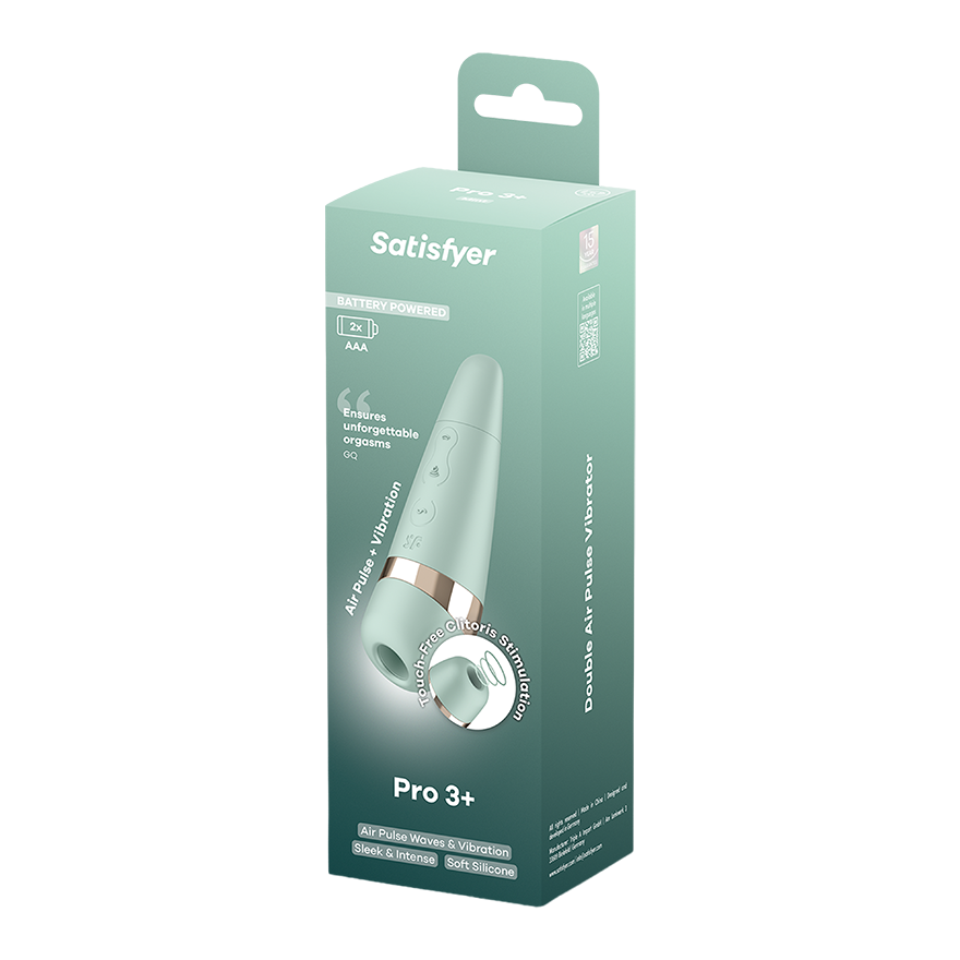 Satisfyer Pro 3+ Battery Operated Clitoral Stimulator > Sex Toys For Ladies > Clitoral Vibrators and Stimulators