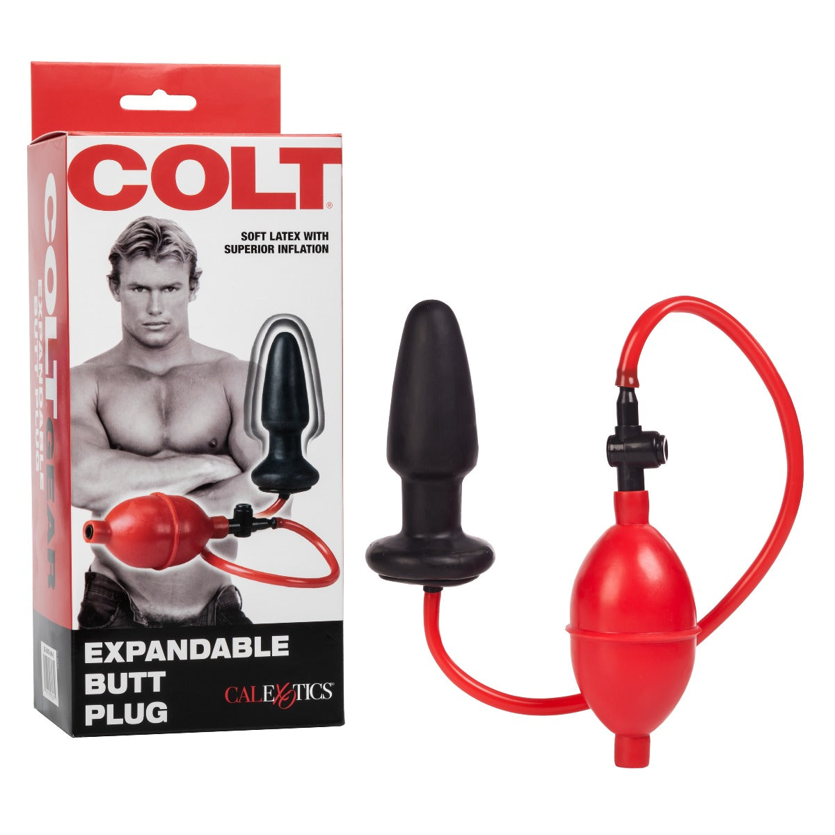 Colt Expandable Butt Plug – Adjustable Inflatable PVC and ABS Anal Toy with 4-Inch Insertable Length > Anal Range > Tunnel and Stretchers