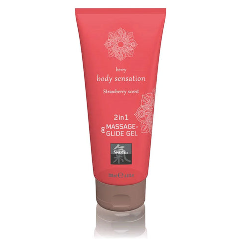 Shiatsu Massage Lubricant 200 ml Triple Pack with Amber and Strawberry Scents Massage Oil