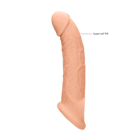 REALROCK 9'' Realistic Penis Extender with Rings 22.9 cm Sleeve SLEEVES