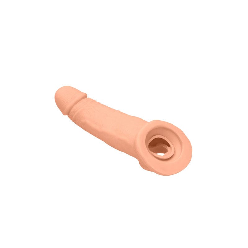REALROCK Realistic Penis Extender with Rings 22.9 cm Sleeve Penis Sleeve > Sex Toys For Men > Penis Sleeves