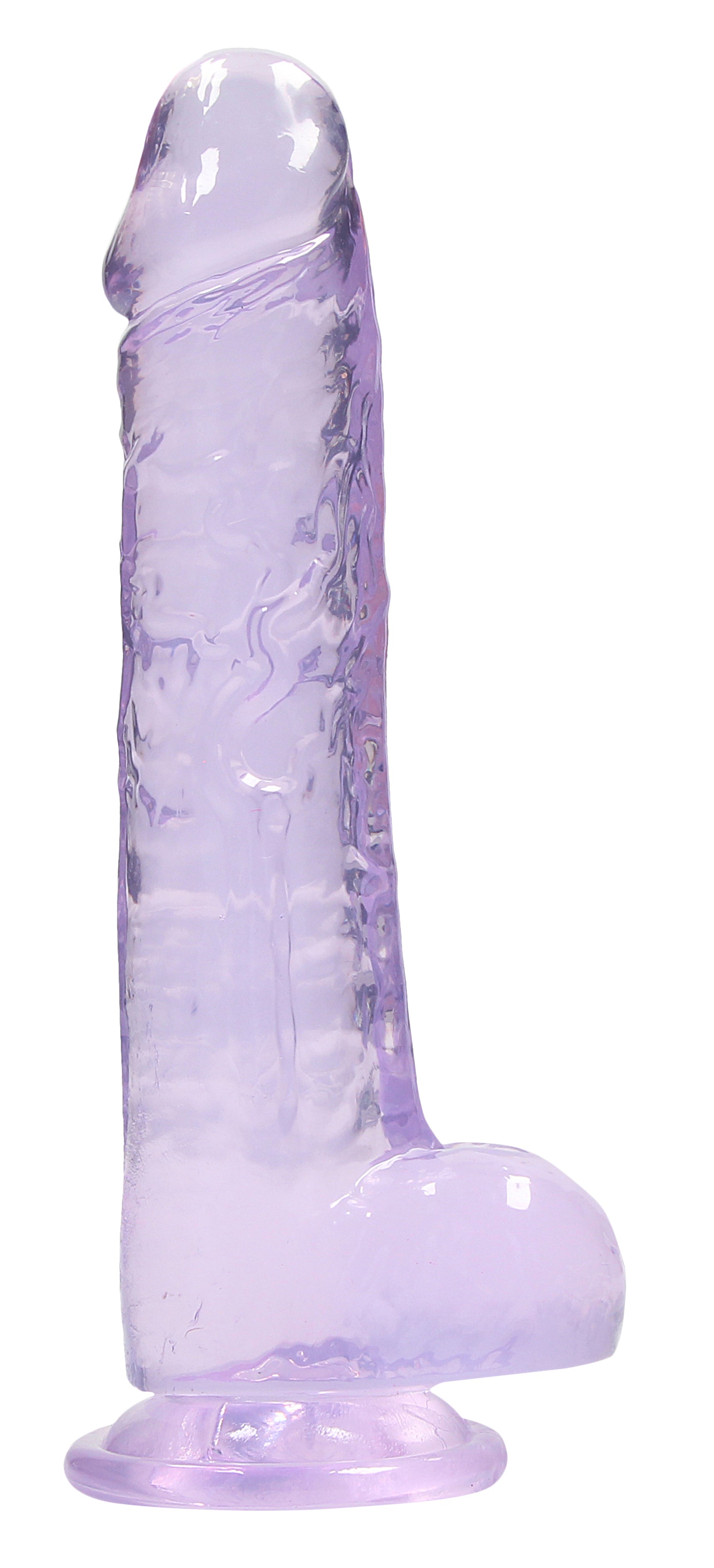 Realrock Crystal Clear (Transparent) – 8 Inch Realistic Dildo with Balls > Dildos > Realistic Dildos