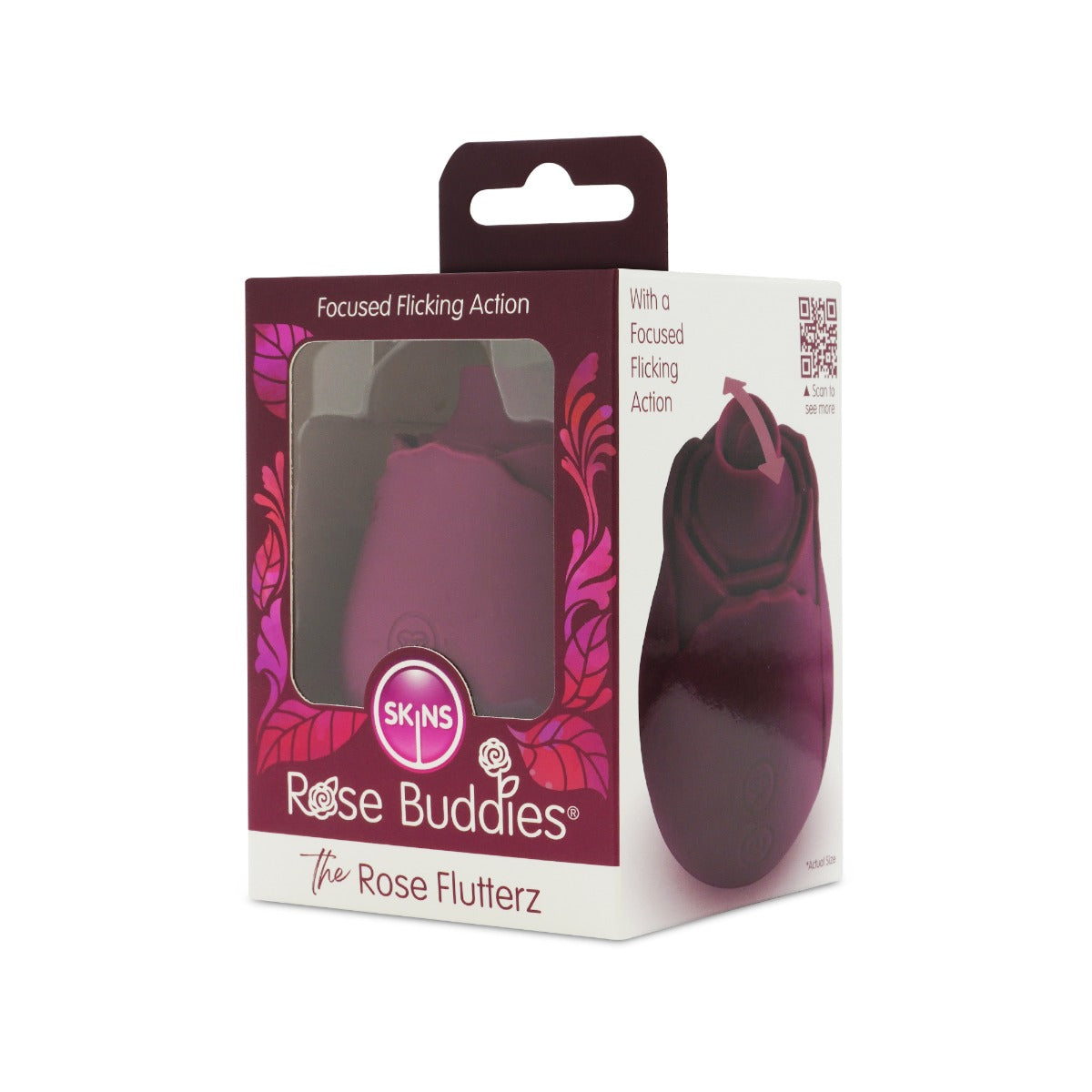 Skins Rose Buddies The Rose Flutters Rechargeable 130g Clitoral Vibrator > Sex Toys For Ladies > Rose Stimulators
