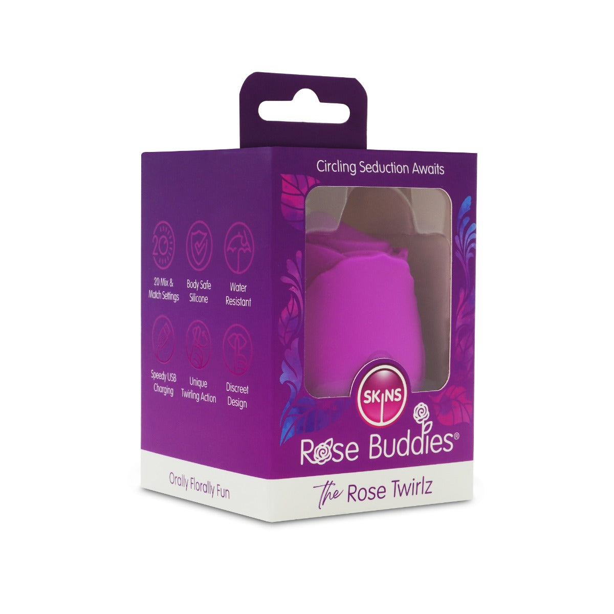 Skins Rose Buddies The Rose Twirls – Luxury Oral Stimulator > Sex Toys For Ladies > Rose Stimulators