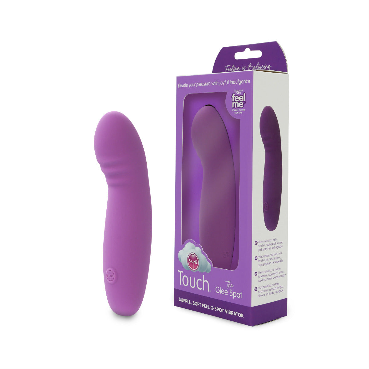 Skins Touch The Glee Spot 155mm Silicone Rechargeable Vibrator > Sex Toys For Ladies > G-Spot Vibrators