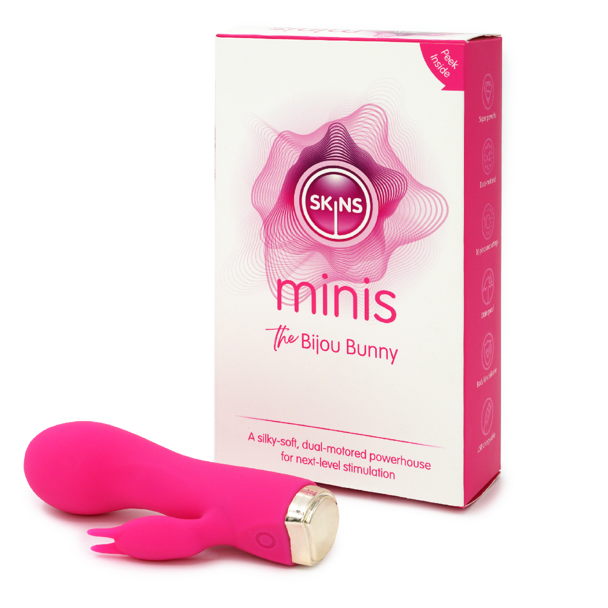 Skins Minis The Bijou Bunny Mini Vibrator 4 Inches – Mini Vibrator > Vibrators > Ladies > Rabbit