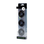 Sport Fucker Rubber Cockring 3 Pk Black - Stretchable Size Black > Cock Ring > Single