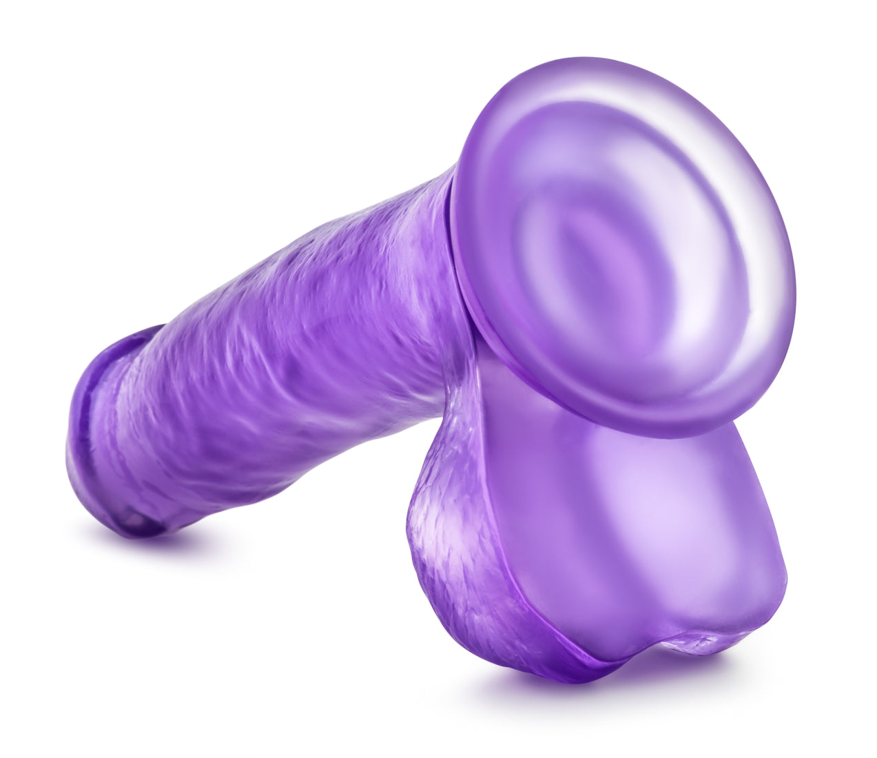 B Yours Sweet N Hard 1 Purple Realistic Dildo with Suction Cup Purple DONGS